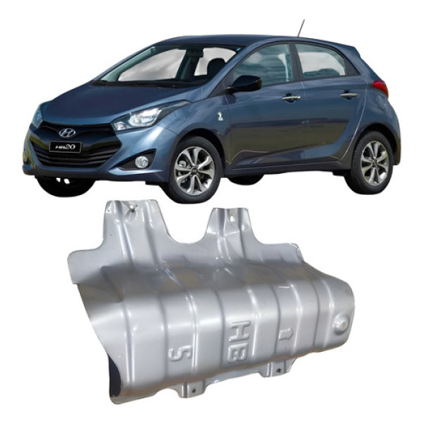 Defletor De Calor Do Tunel Externo Hyundai Hb20 1.0 3c 2017 Cinza