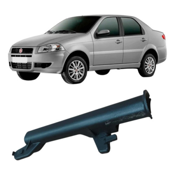 Puxador Porta Traseira Esquerda Fiat Siena 2013 467662260 Preto