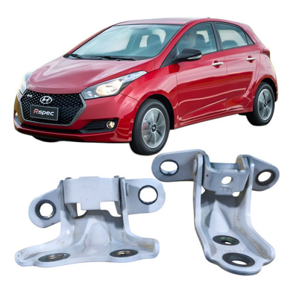Par Dobradiça Porta Traseiro Esquerdo Hyundai Hb20 2017