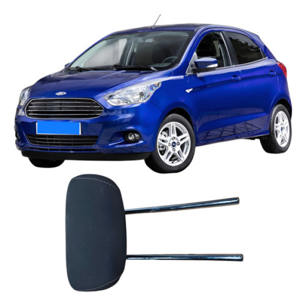 Encosto Cabeça Banco Traseiro Direito Ford Ka 2018 Preto