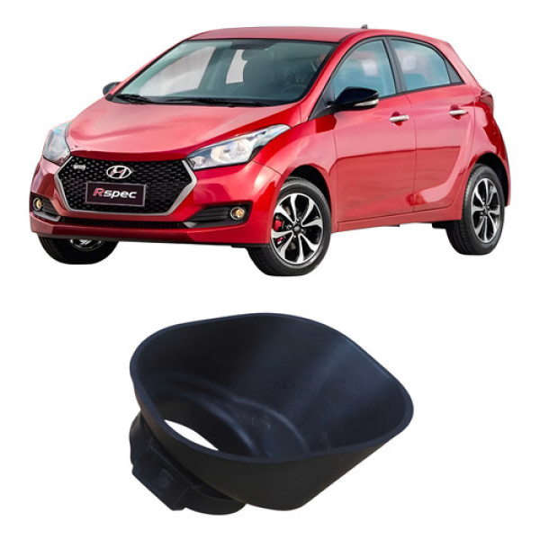 Borracha Gargalo Reservatorio Partida Frio Hyundai Hb20 2017 Preto