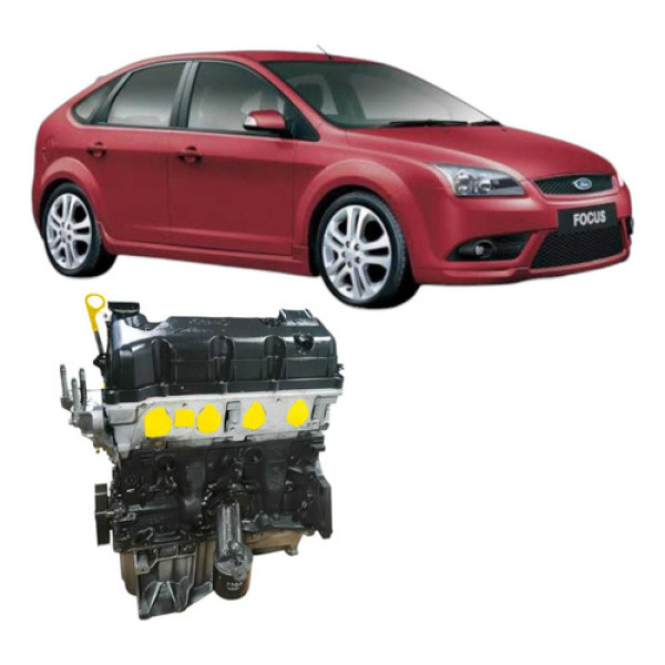 Motor Parcial Zetec Ford Focus Ecosport 1.6 8v 105 Cv 2008