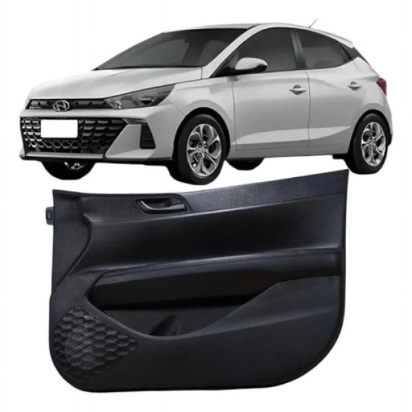 Forro Porta Dianteira Direita 4p Hyundai Hb20 2021 82380r100 Preto