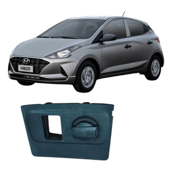 Moldura Tomada 12v Usb Hyundai Hb20 2020 84676r1010 Preto