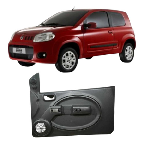 Forro Porta Dianteira Direita Fiat Uno 2014 1.0 Original Preto