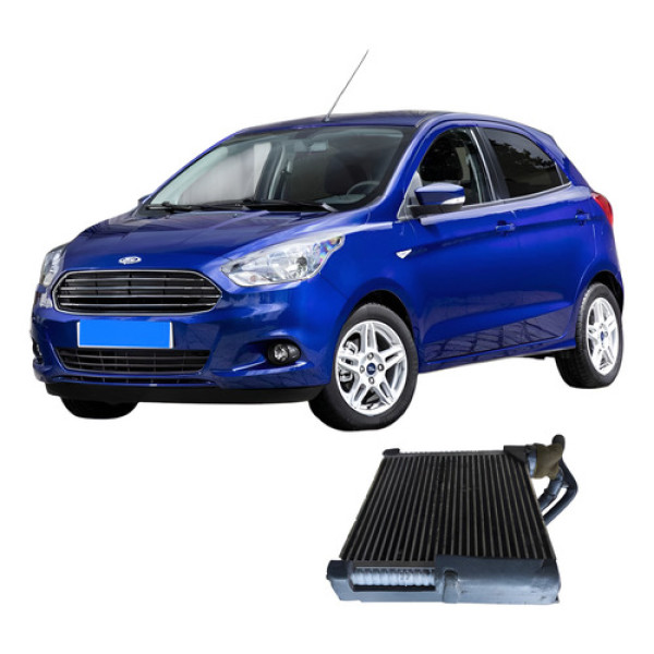 Radiador Evaporador Ar Condicionado Ford Ka 2018 Preto Preto