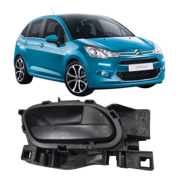 Macaneta Interna Dianteira Direita Citroen C3 2013 A 2020