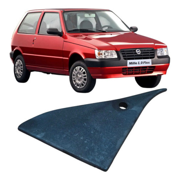 Moldura Retrovisor Direito Fiat Uno Mille 2006 59551250 Branco