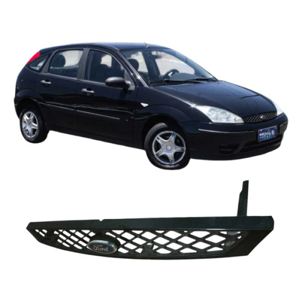 Grade Dianteira Emblema Ford Focus 2009 1.6 Original Preto