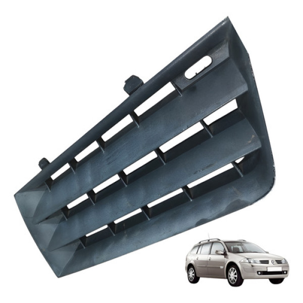 Grade Para-choque Dianteiro Renault Megane 1.6 4p 2009 2013 Preto