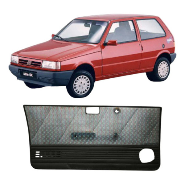 Forro Porta Esquerdo Fiat Uno Mille 1.0 2p Original  Preto