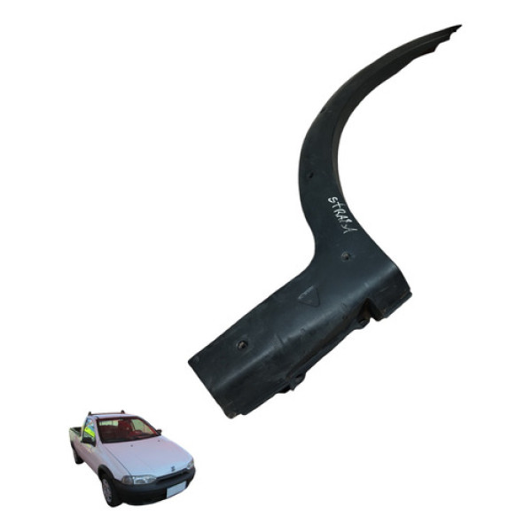 Moldura Paralama Traseiro Esquerdo Fiat Strada 1996 A 2005