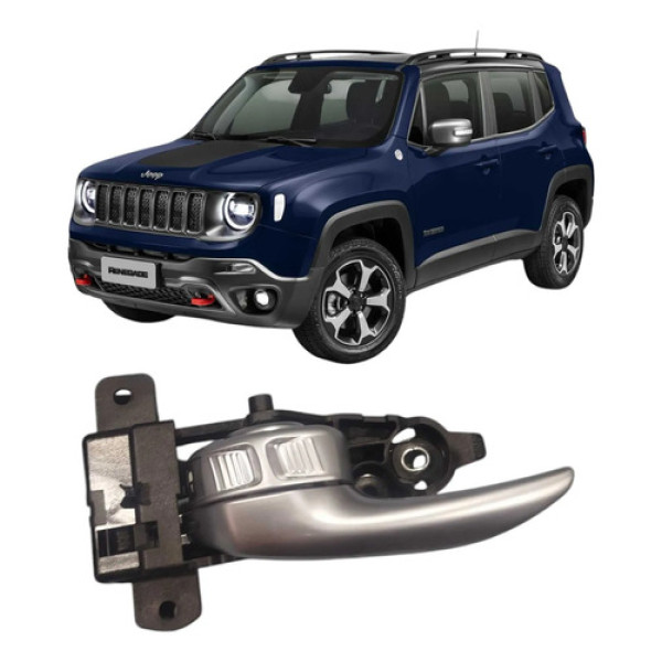 Maçaneta Interna Dianteira Esquerda Renegade 2019 C390md40 Cinza Dianteira