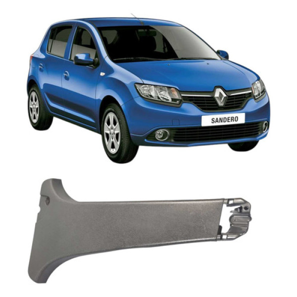 Moldura Coluna Esquerda Renault Sandero 2014-2019  .