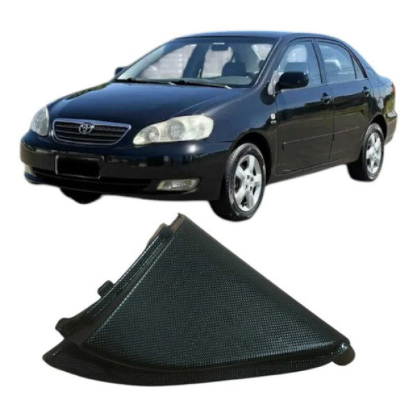 Acabamento Int Retrovisor Esquerdo Toyota Corolla 2004 Orig Preto