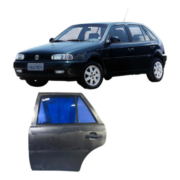 Porta Traseira Esquerda Cinza Volkswagen Gol 1999 2929he82 Traseira Esquerda Cinza