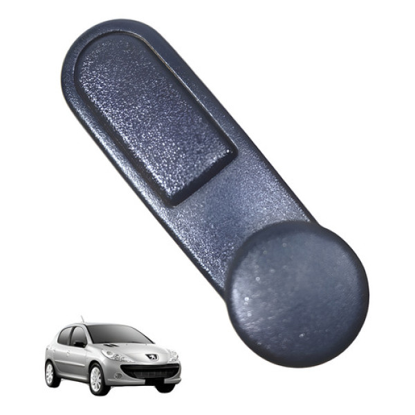 Manivela Vidro Porta Peugeot 207 2009 2010 Tras Direit Preto Preto