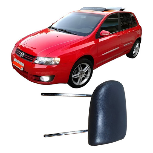 Encosto De Cabeça Traseiro Direito Fiat Stilo 2009 Preto
