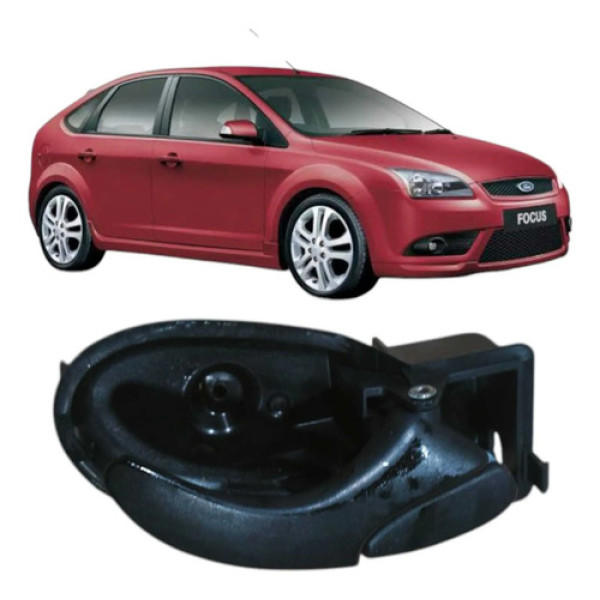 Macaneta Interna Lado Direito Ford Focus 2008 Xs41a22600ak Preto Dianteira/traseira