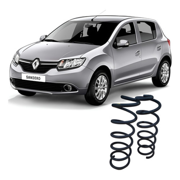 Par Molas Suspensão Dianteira Renault Sandero 2019 1.0 3c