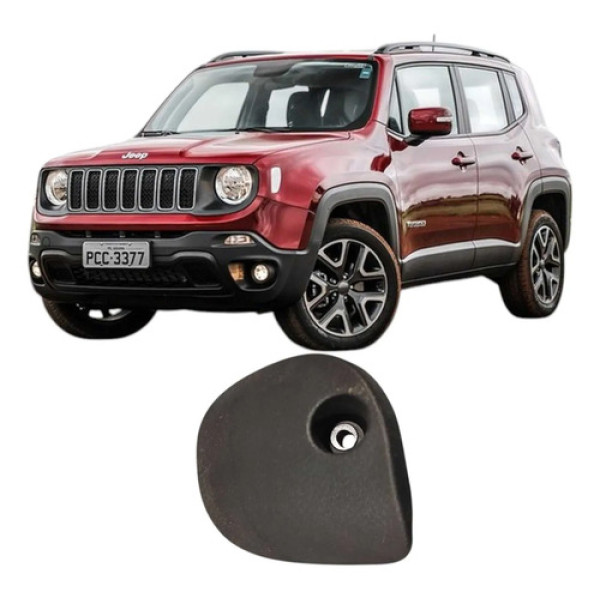 Acabamento Volante Esquerdo Jeep Renegade 2017 2018 2019 Cinza Lisa