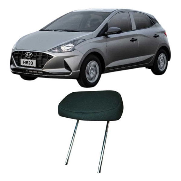 Encosto Cabeça Traseiro Hyundai Hb20 1.0 3c 2020 Original  Preto
