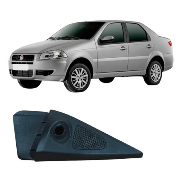 Acabamento Direito Retrovisor Fiat Siena 1.0 2013 735343942 Prata