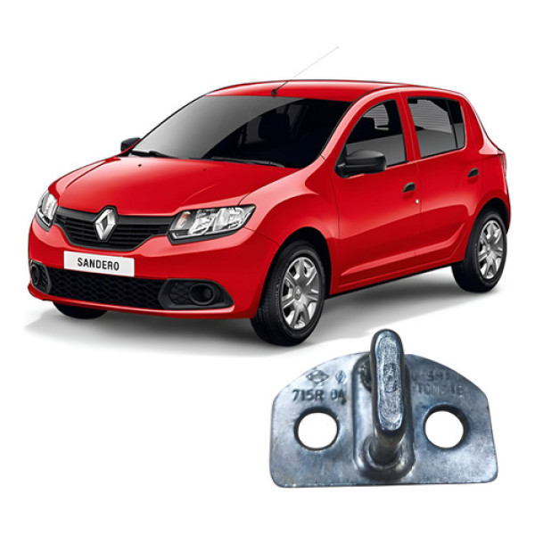 Batente Trava Porta Renault Sandero 2019 Cinza