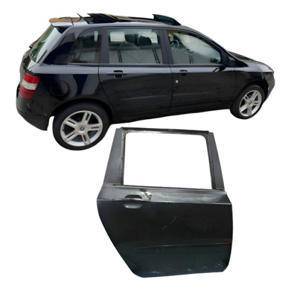 Porta Traseiro Direito Fiat Stilo Flex 2007-2011 Traseira  Traseira Direito Preto