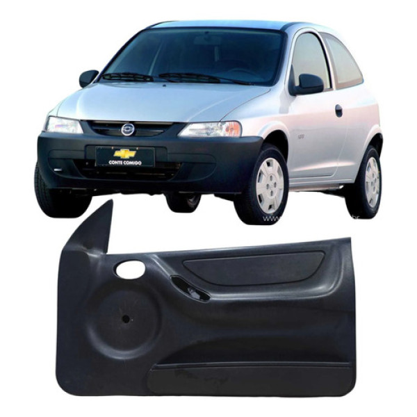 Forro Porta Dianteiro Direito Chevrolet Celta 2003 93389740 Preto
