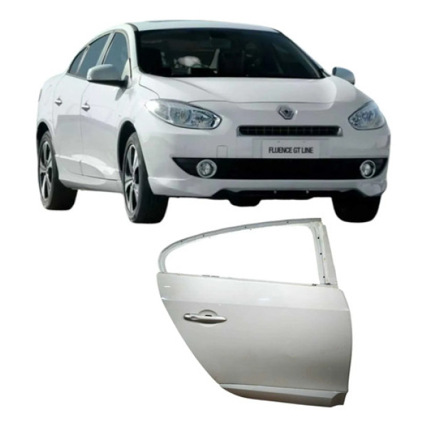 Porta Traseira Direita Renault Fluence 2014 2.0 Original Traseira Direito Branco