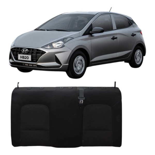 Encosto Banco Traseiro Hyundai Hb20 1.0 Sense 2020 Original Preto