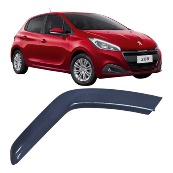 Moldura Puxador Porta Dianteiro Direito Peugeot 208 2019 Cinza Dianteira