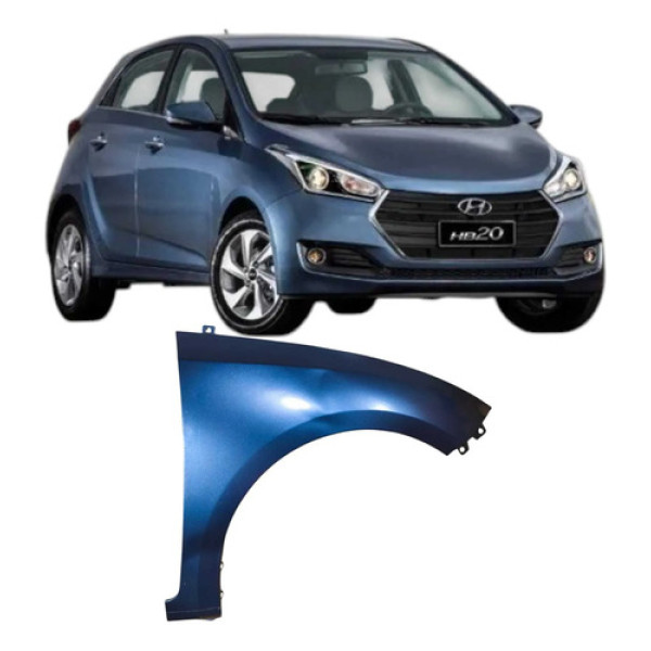 Paralama Dianteiro Direito Azul Hyundai Hb20  2017 7858975