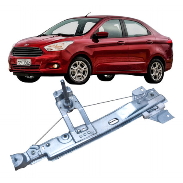 Máquina Vidro Manual Traseiro Direito Ford Ka Se 2018