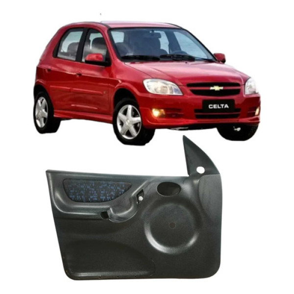 Forro Porta Esquerdo Chevrolet Celta 2004 1.0 5p Original Preto