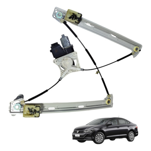 Máquina Motor Vidro Elétrico D/d 4p Vw Virtus Polo 2017/2023