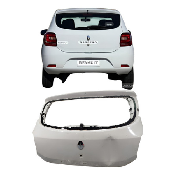 Tampa Porta Mala Renault Sandero Auth 1.0 2017-2020 28710548 Branco