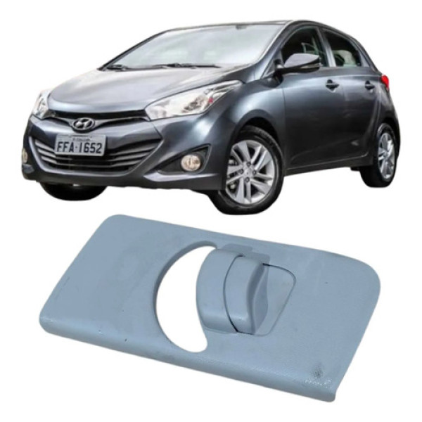 Moldura Regulagem Cinto Esquerdo Hyundai Hb20 2013 Original Branco