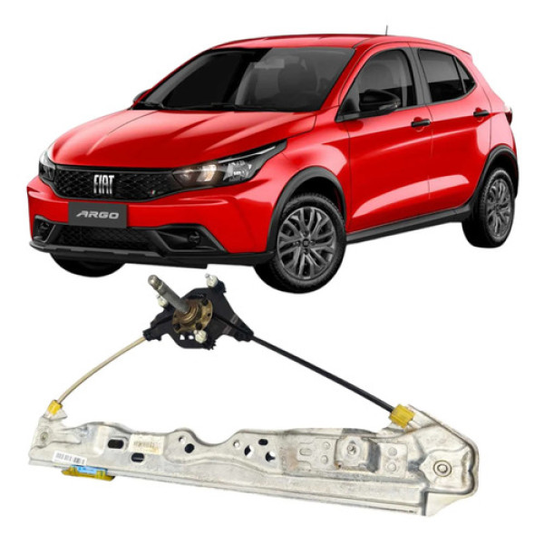 Máquina De Vidro Manual Traseiro Esquerdo Fiat Argo 2023