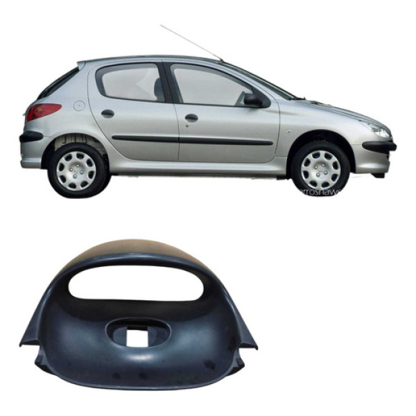 Moldura Botao Alerta Peugeot 206 2008 1.4 9643000677 Preto
