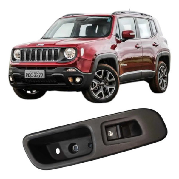 Moldura Botão Vidro Elétrico Traseiro L/d Renegade 2015-2019