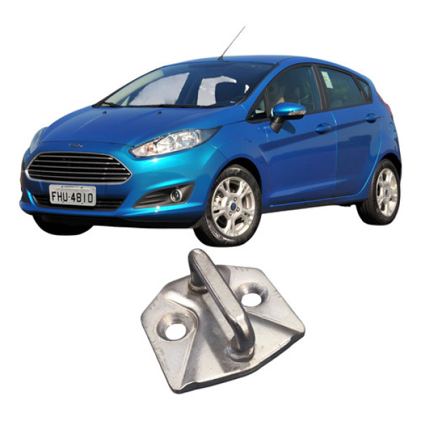 Batente Porta Traseira Esquerda New Fiesta 2015 A 2018 Preto