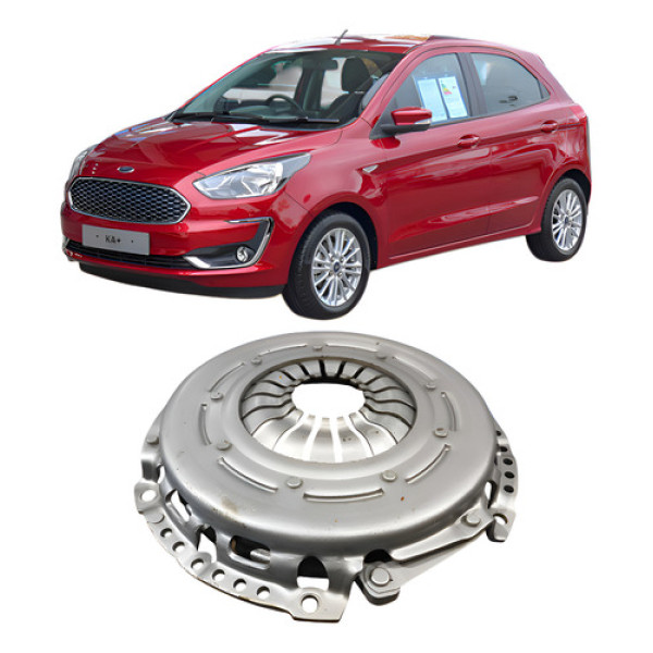 Platô Disco Embreagem Ford Ka 1.0 3cc 2017 2021 Prata Prata