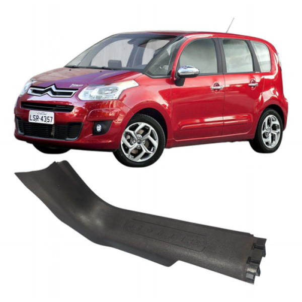 Soleira Porta Dianteira Direita C3 Picasso 2014 9672121677 Preto