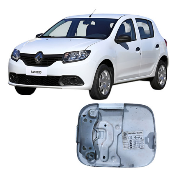 Portinhola Tanque Combustível Renault Sandero 2017 Branca Branca