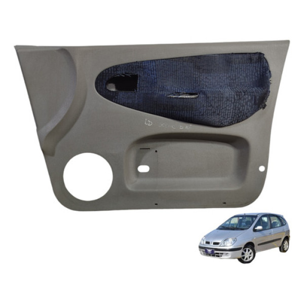 Forro Porta Dianteiro Direito Renault Scenic 1999 A 2011 Cinza