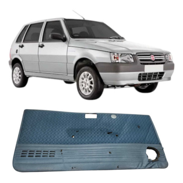 Forro Porta Dianteira Esquerda Fiat Uno Mille 2004 Original Cinza