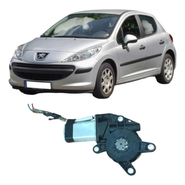 Motor Vidro Dianteiro Direito Peugeot 207 2009 1.4 Original