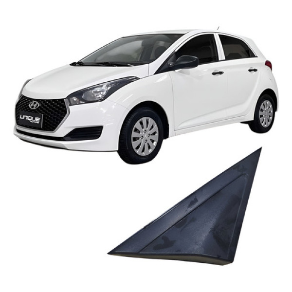 Moldura Retrovisor Lado Direito Hyundai Hb20 2017 Branco